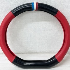 【中古品】ハンドルカバー カー用品 車内 装飾　の画像