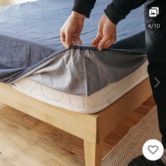 ボックスシーツ　セミダブル　デニムの画像