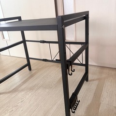 【伸縮】電子レンジ上ラックの画像