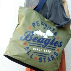 PEANUTS SNOOPYスヌーピー BIG トートバッグ 大容量の画像