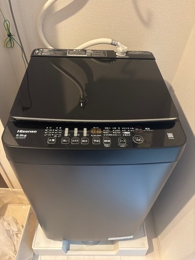 ハイセンス社　洗濯機　2024年製