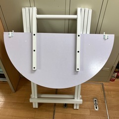 テーブル　折り畳みテーブル　丸いの画像