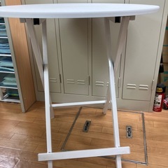 テーブル　折り畳みテーブル　丸いの画像
