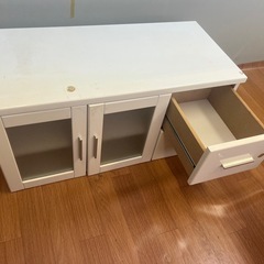 中古　テレビ台　白の画像