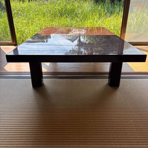 輪島塗 】 特選 丸八家元 勝月作 座卓 センターテーブル 漆塗り 昭和レトロ