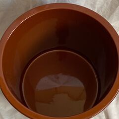 漬物用容器　陶器製　大きめ　美品の画像