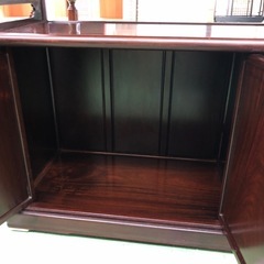 【ドリーム川西店御来店限定】☆ジモティー見たよ♪割引☆  茶箪笥 ブラウン クリーニング済み 【99560000030126】の画像