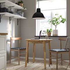 テーブル, アカシア材, 80 cm NACKANÄS ナッカンネース　IKEAの画像