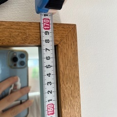 全身鏡 木製フレーム付きの画像