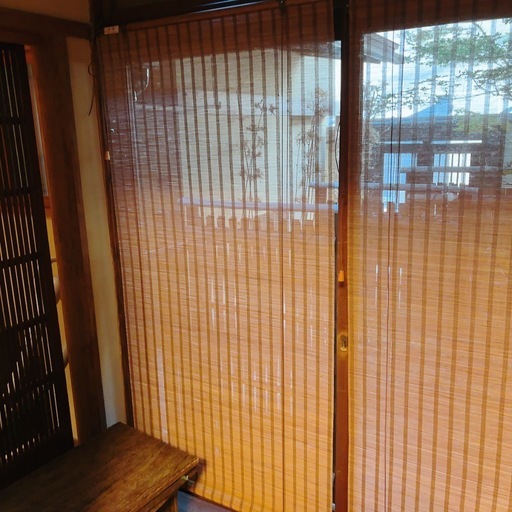 竹のブラインド、2枚の価格です。竹のころ色合い、太陽の色合い、屋外の窓の巻き上げシェード - ハンドウの生態学的な竹のカーテン、シェー