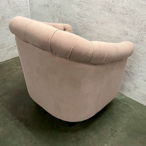 チェスターフィールド 1人掛けソファ ピンク VINCENT ② A0607 チェスターフィールド 1人掛けソファ ピンク VINCENT ヴィンセント