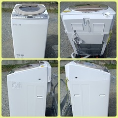【八6364】シャープ 2018年製 電気洗濯乾燥機 8.0kgの画像