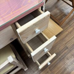 【ジモティー割あり】【ジャングルジャングル守口店】ドレッサー　ピンクの画像
