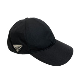 プラダ PRADA キャップ 三角プレート 2HC274 ブラックの画像