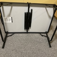 未使用品　BUNDOK(バンドック) アルミ フォールディング テーブル 木目 < SS/S/M > 折りたたみ式 高さ2段調節の画像