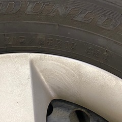 & タイヤスチールホイール　スタッドレス4本セット　215/65R16 5穴　2019年製　エクストレイル　エルグランド　デュアリス　プレサージ等の画像