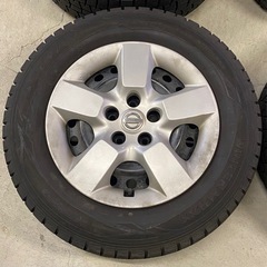 & タイヤスチールホイール　スタッドレス4本セット　215/65R16 5穴　2019年製　エクストレイル　エルグランド　デュアリス　プレサージ等の画像