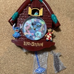 ディズニー　リロ&スティチ　掛け時計　みし未使用の画像