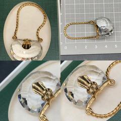 N308　未使用保管品 スワロフスキーSWAROVSKI　CRYSTAL　MEMORIES　クリスタルメモリーズ　ハンドバッグ Swarovski 化粧箱付き 正規品の画像