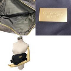 シャネル CHANEL 化粧ポーチ beaute バニティ ブラックの画像
