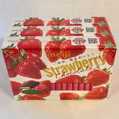 【取引中】明治 ストロベリーチョコレート BOX 26枚入 3箱セットの画像