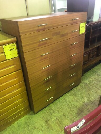 ジャングル×2和泉大型良品館【R-5】府中家具 7段桐ダンス