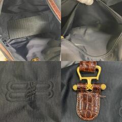 バレンシアガ BALENCIAGA ハンドバッグ クロコ 2way ブラックの画像