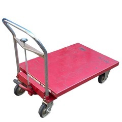 ○VanLack バンラック ハンドリフター 500kg 油圧式 テーブルリフト 昇降台車 約900x600mm リフター 浜田工業 中古品 ジモティ姫路の画像
