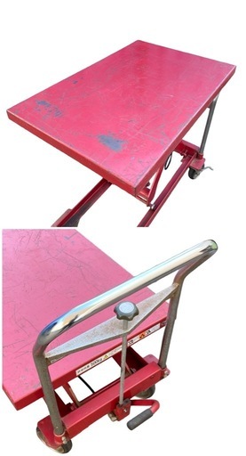 ○VanLack バンラック ハンドリフター 500kg 油圧式 テーブルリフト