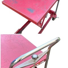 ○VanLack バンラック ハンドリフター 500kg 油圧式 テーブルリフト 昇降台車 約900x600mm リフター 浜田工業 中古品 ジモティ姫路の画像