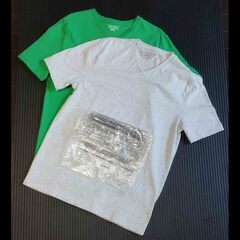 【連休セール】新品✨L＆Mサイズ Amazon Tシャツ 4枚まとめ売り レディース 無地 ピンク グレー グリーンの画像