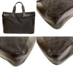 グッチ GUCCI トートバッグ GG柄 73982 ブラウンの画像