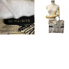クリスチャンディオール Christian Dior トートバッグ トワル ドゥ ジュイ エンブロイダリー ブックトート ラージ ブラックの画像