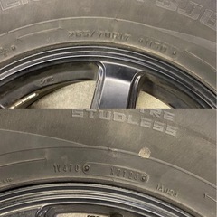 & タイヤホイール　スタッドレス4本セット　265/70R17 6穴　2023年製 7.5J +25 PCD139.7　ハイラックス ランドクルーザー プラド 等の画像