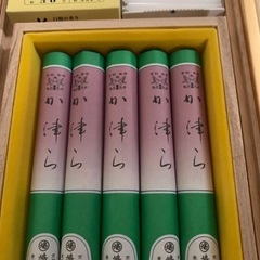 木箱入り　お香とろうそく　おまとめ売りの画像
