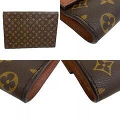 ルイヴィトン LOUIS VUITTON クラッチバッグ モノグラム ポルト エンベロープ M51801 ブラウンの画像