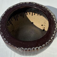 火鉢　直径約４０㎝　陶器　の画像