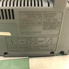 ★ジャングルジャングル貝塚店★ VICTORビクター　POWERED WOOFER CD-MD SYSTEM CD MDラジカセ　　コンポ　左右ウーハー付き　デッキ　重低音　貝塚市　二色浜　リサイクルショップの画像