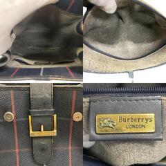 バーバリーズ Burberrys ハンドバッグ 巾着 ネイビーの画像