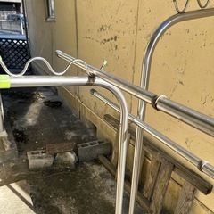 洗濯物干し台　竿2本セットの画像