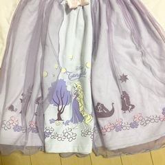 決定しました☆新品ラプンツェルワンピース ドレス ハロウィンコスプレ　Tシャツ付きの画像
