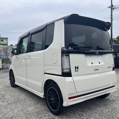 N-BOXカスタム ターボSSパッケージ ナビ Bluetooth TV Bカメラ ETC 両側パワースライド シートヒーターの画像