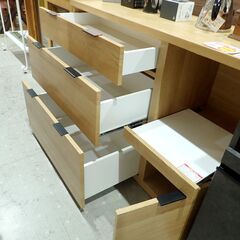 美品 ニトリ キッチンカウンター エトナ120CT LBR【モノ市場東海店】159の画像