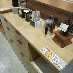 美品 ニトリ キッチンカウンター エトナ120CT LBR【モノ市場東海店】159の画像