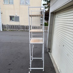 スチールラック　ゴミ箱上ラック　レンジラック　びひん美品　の画像