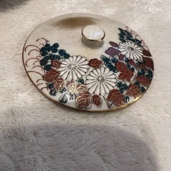 花柄陶器茶碗 9個(+蓋1枚)の画像