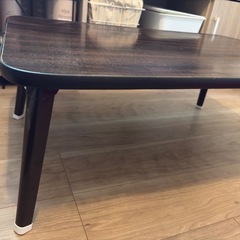 【最終値下げ】ローテーブル　ダークブラウン　折りたたみの画像