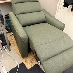 電動リクライニング ソファー 1人用 オットマン　金沢市内:引取限定　の画像