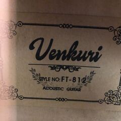 【ジャングルジャングルサカイ石津店】Venkuri アコースティックギター FT-812 アコギ 堺市 西区 堺区 石津の画像