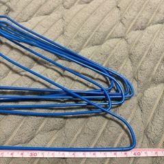 水色ハンガー7本の画像